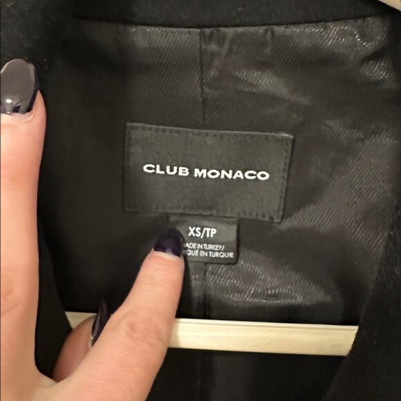 Club Monaco Black Pea Coat - Picture 2 of 2